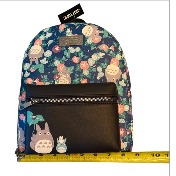 NWT Studio Ghibli My Neighbor Totoro Floral Mini Backpack - Picture 5 of 7